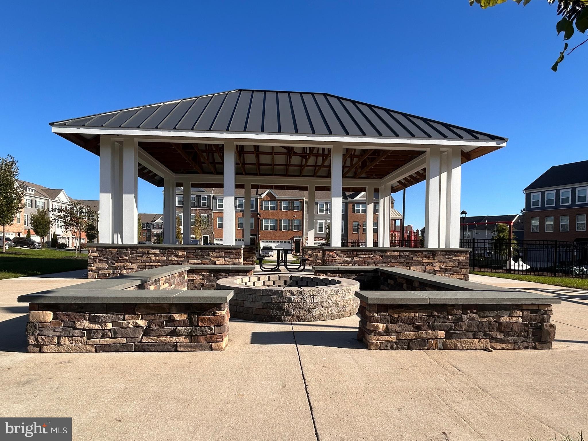 9826 Ruby Lockhart Boulevard Bowie, MD 20721 - Photo 37 of 43 Community Gazebo and fire pit
