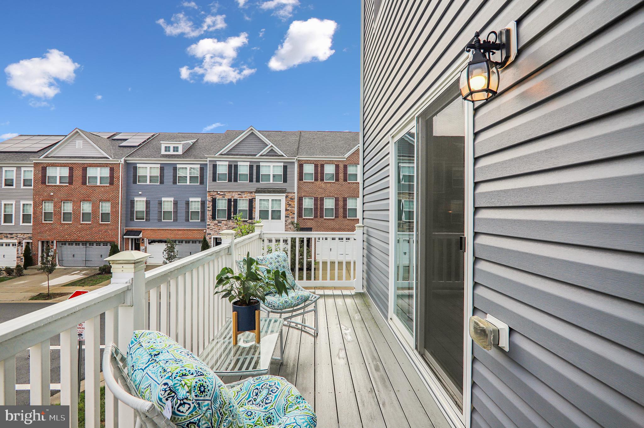 9826 Ruby Lockhart Boulevard Bowie, MD 20721 - Photo 10 of 43 Rear Deck with Handrail Lights