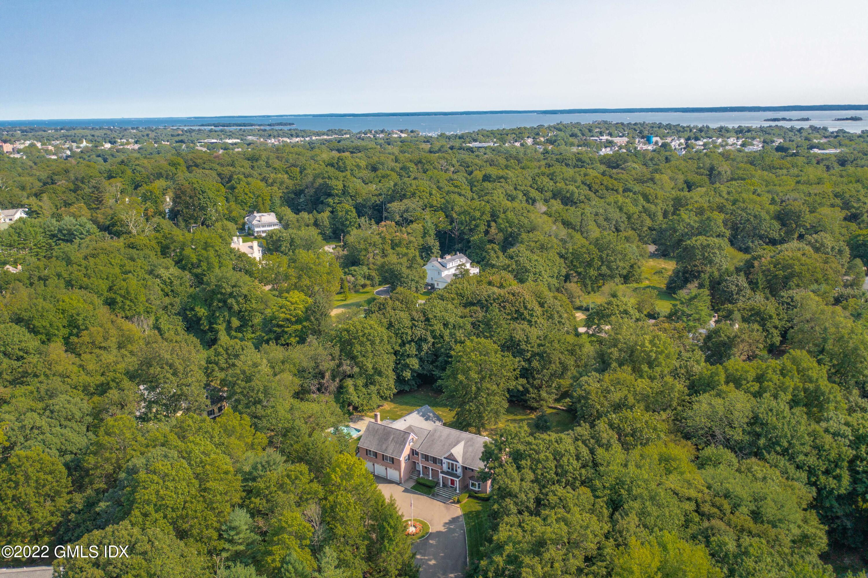 42 Angus Lane Greenwich, CT 06831 - Photo 35 of 39 an aerial view of residential houses with outdoor space and trees
