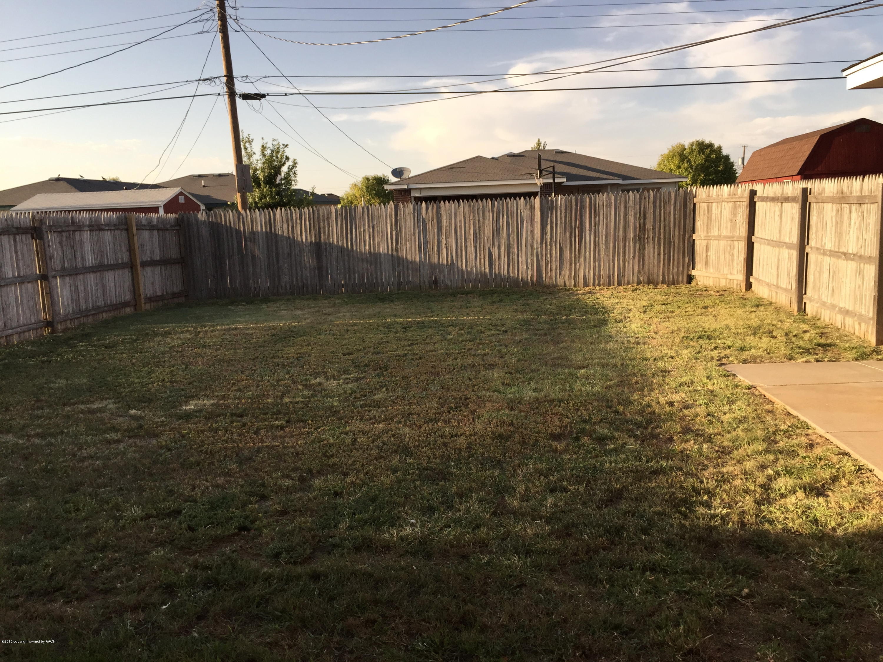1008 Shasta Drive Amarillo, TX 79110 - Photo 11 of 12 Backyard