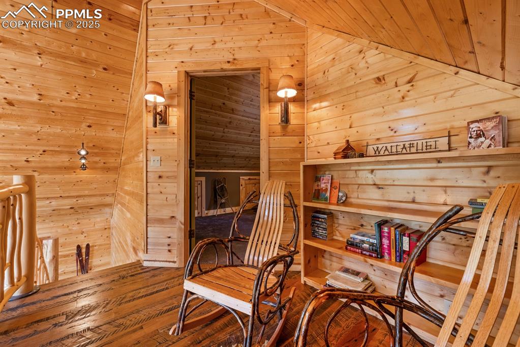 163 Wonder Trail Rye, CO 81069 - Photo 24 of 50 a view of a balcony with chairs and wooden floor