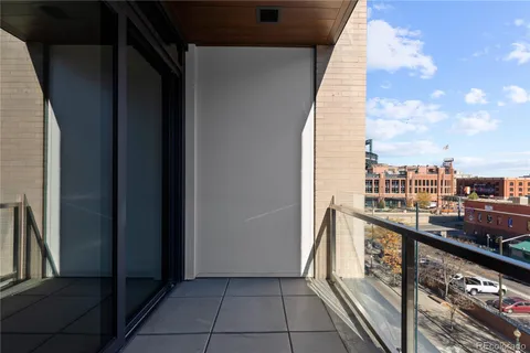 a view of balcony with city view