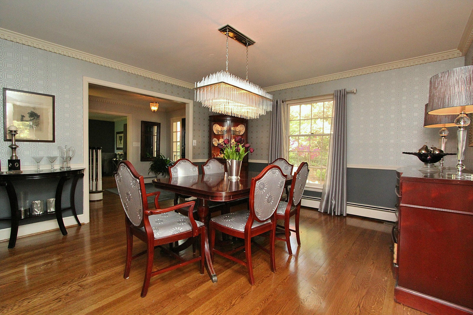 3232 Fordham Road Southwest Roanoke, VA 24014 - Photo 14 of 36 a view of a dining room with furniture window and wooden floor