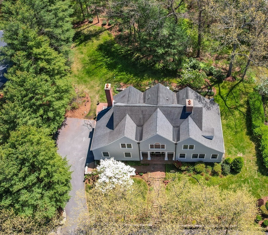 6 Hampton Road Lexington, MA 02421 - Photo 2 of 41 an aerial view of a house with a yard