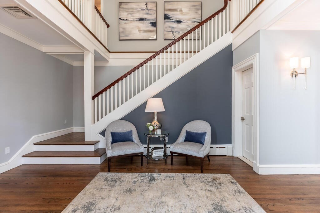 6 Hampton Road Lexington, MA 02421 - Photo 3 of 41 a view of entryway and hall with wooden floor