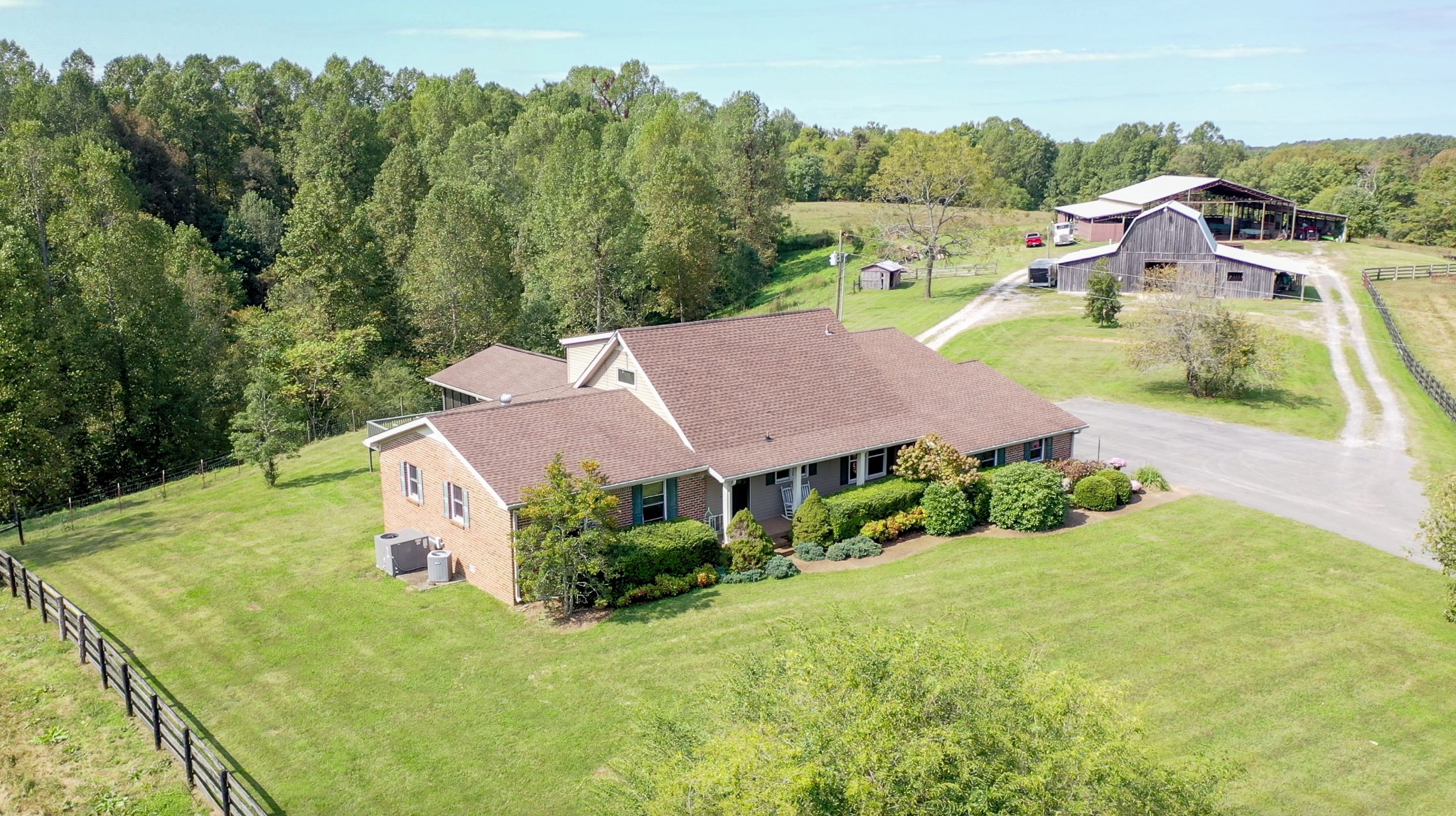 4741 Cathey Ridge Road Manchester, TN 37355 - Photo 6 of 50 an aerial view of residential houses with outdoor space and trees