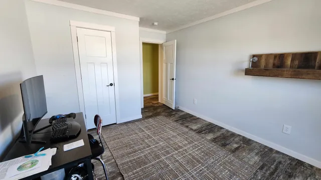 a view of a closet area