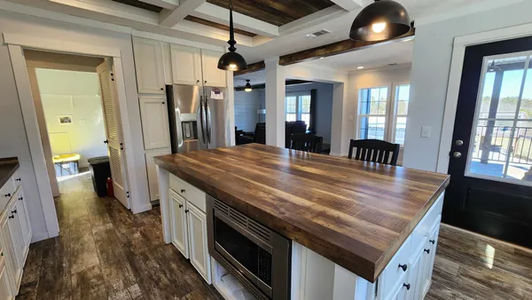 a view of living room and utility room