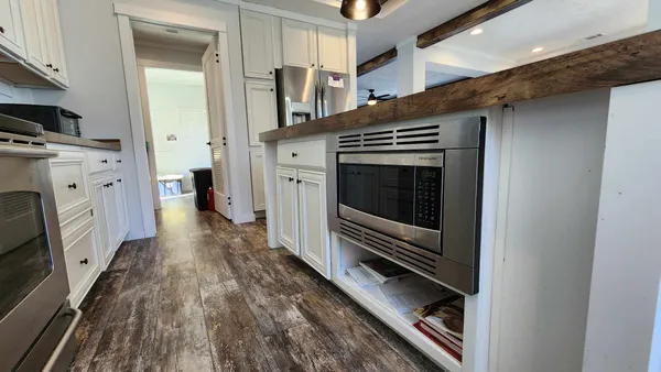 a view of a storage room with gym equipment
