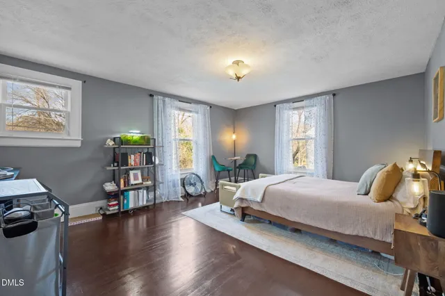 a view of a balcony with furniture