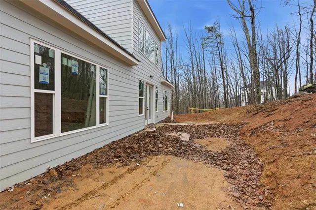 a backyard of a house