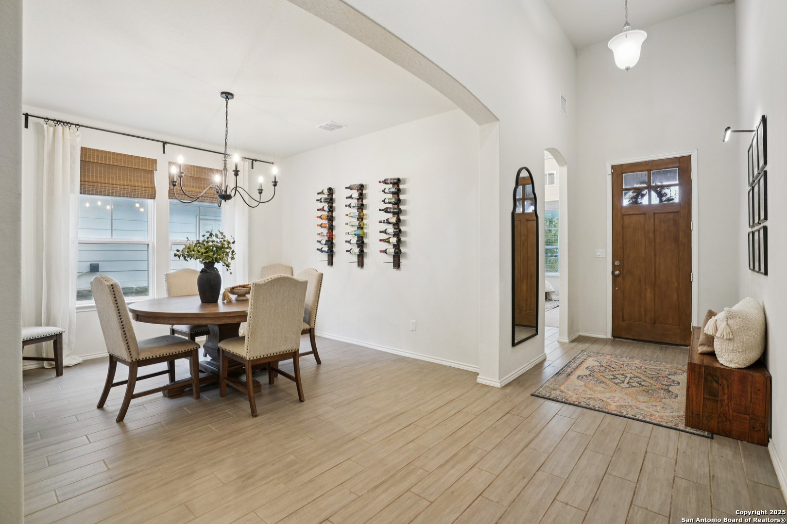9028 Curling Post Schertz, TX 78154 - Photo 10 of 37 a dining room with furniture and wooden floor