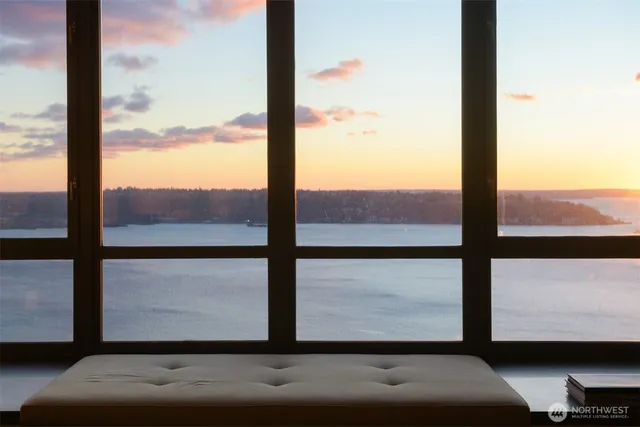 a view of a city from a window