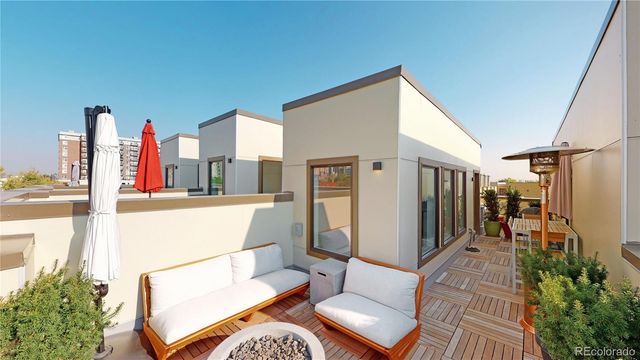 a view of outdoor space with seating area