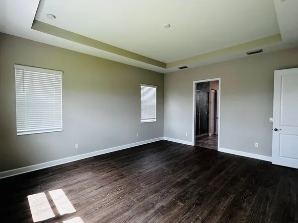 a house view with a garden space
