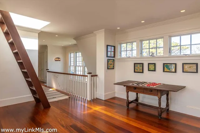 a view of a balcony with an outdoor space