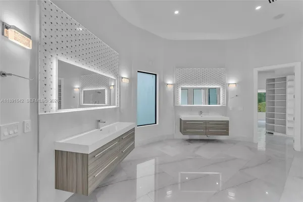 a view of kitchen and windows