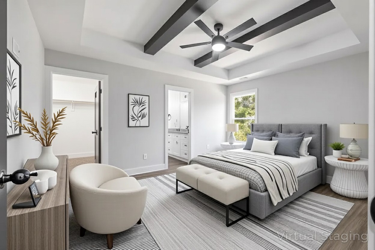 1613 Elizabeth Road Nashville, TN 37218 - Photo 11 of 14 a spacious bedroom with a bed couch and a window