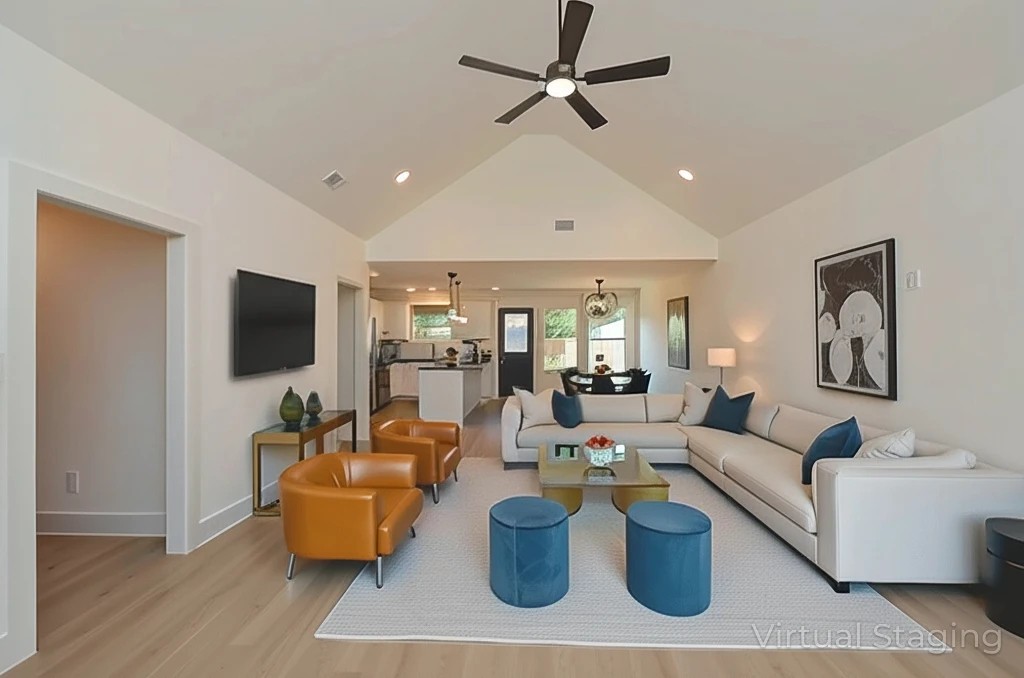 1613 Elizabeth Road Nashville, TN 37218 - Photo 3 of 14 a living room with furniture a flat screen tv and a window