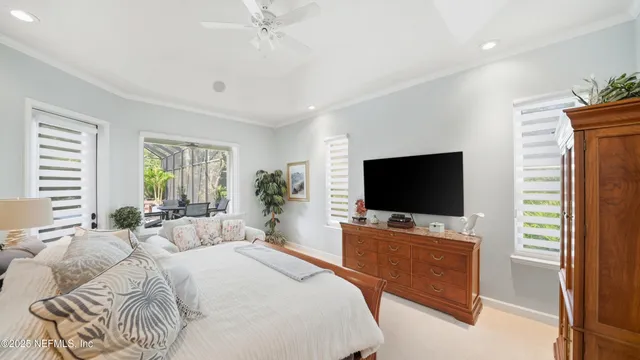 a bathroom with a granite countertop sink mirror and shower