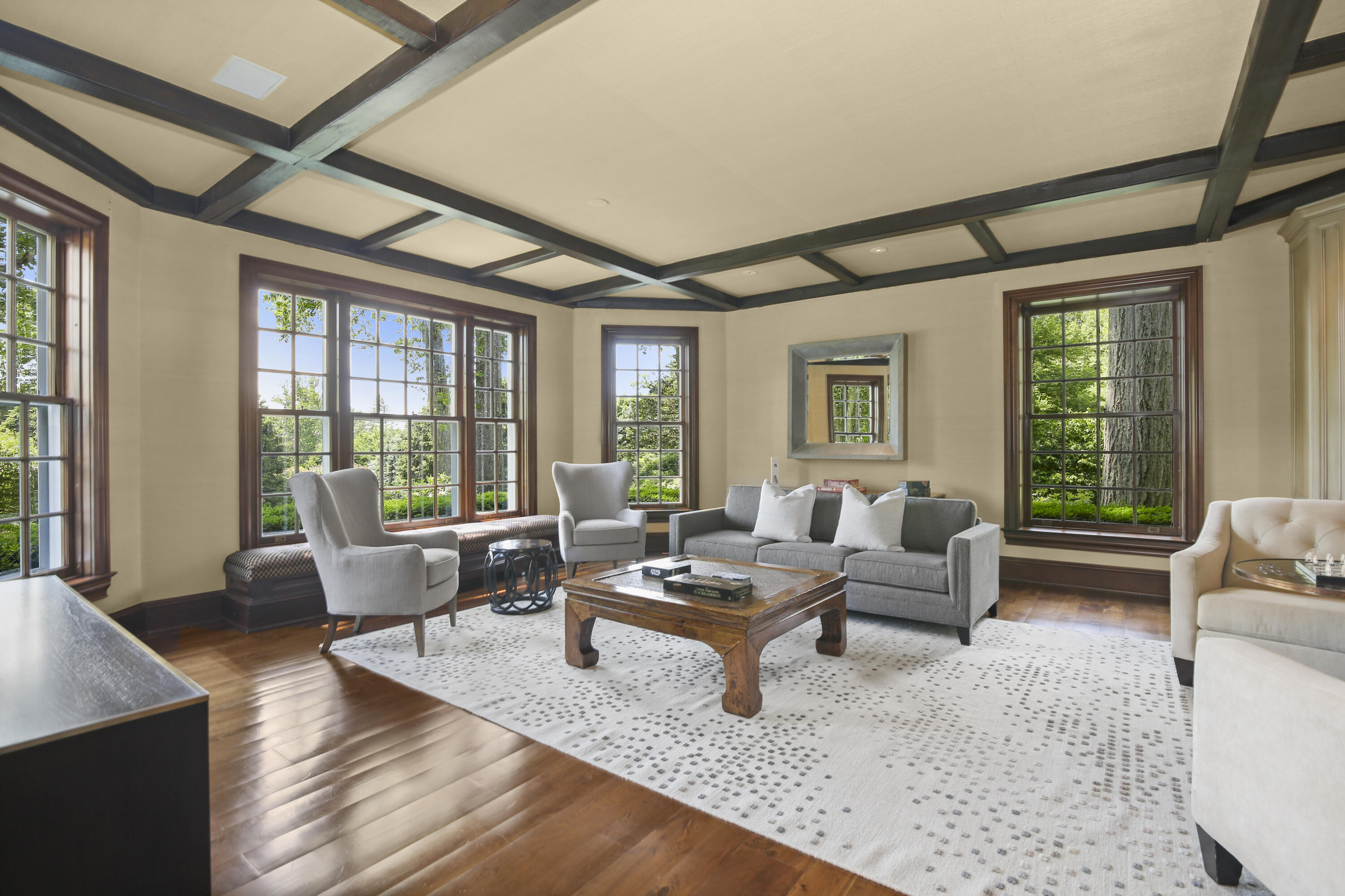 707 West Road New Canaan, CT 06840 - Photo 12 of 58 a living room with furniture and a large window