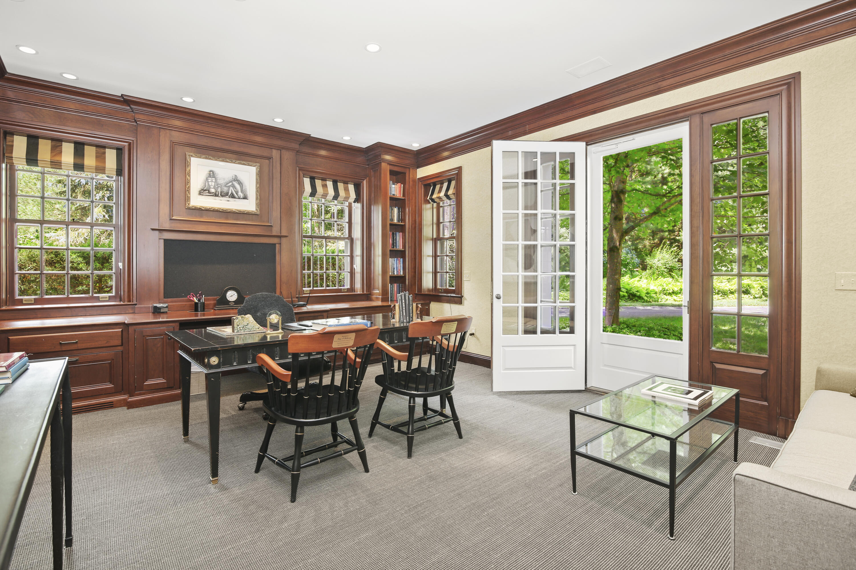 707 West Road New Canaan, CT 06840 - Photo 29 of 58 a living room with furniture and large windows