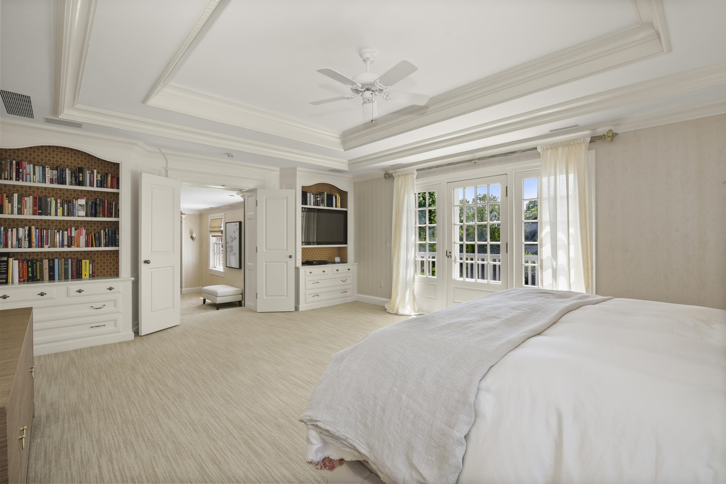 707 West Road New Canaan, CT 06840 - Photo 32 of 58 Primary Bedroom opens to Balcony