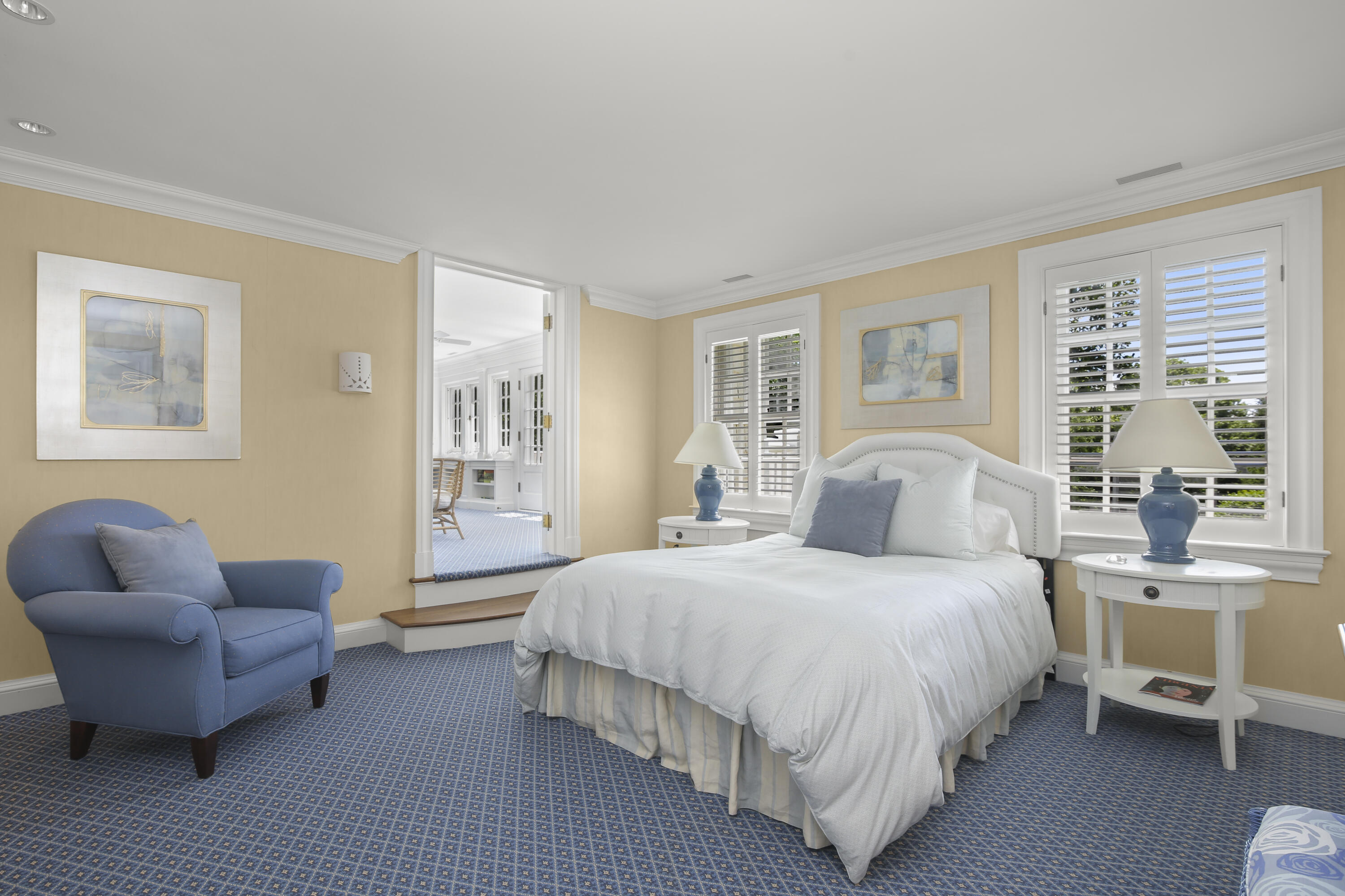 707 West Road New Canaan, CT 06840 - Photo 38 of 58 a bedroom with a bed and couch
