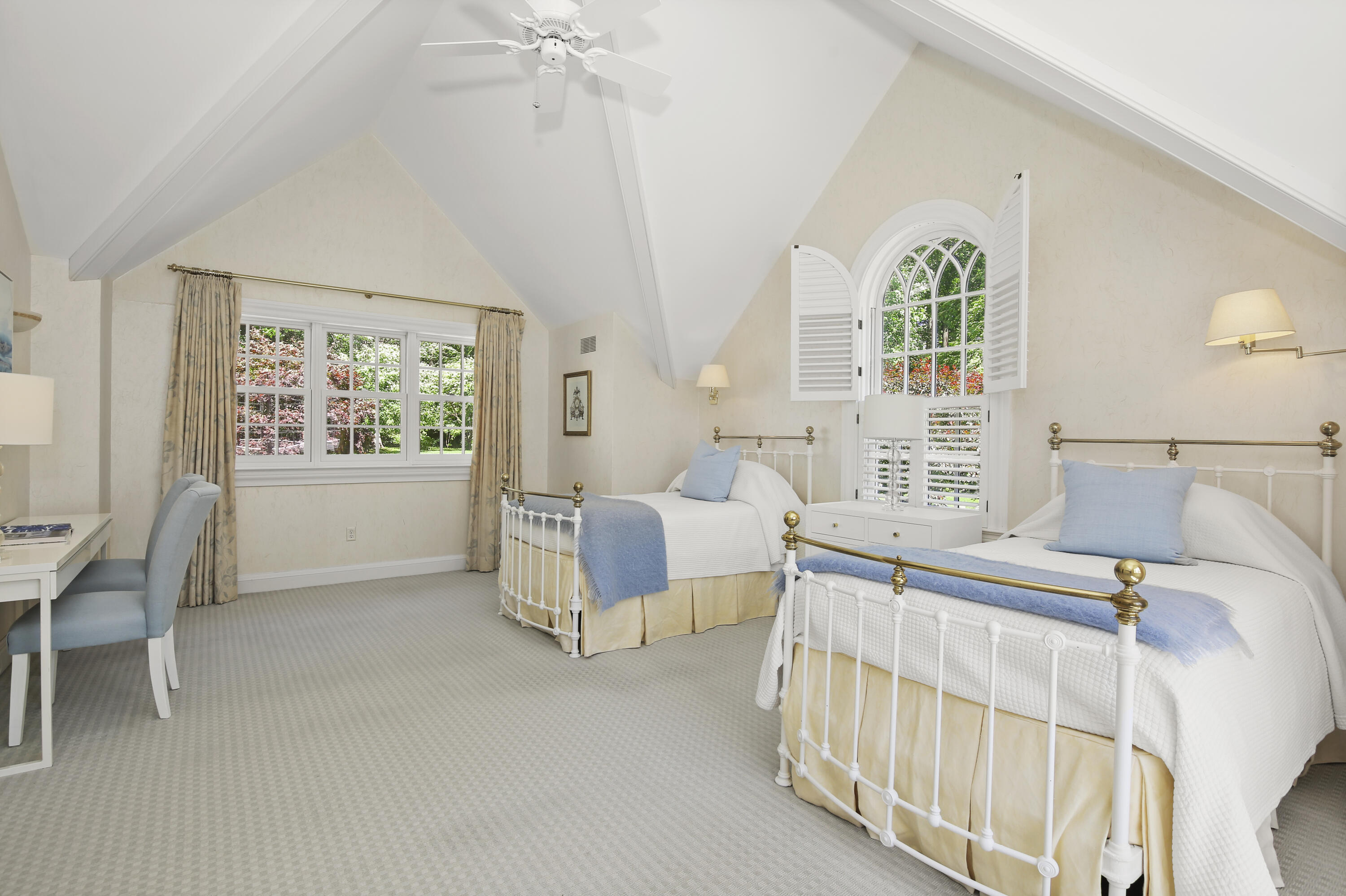 707 West Road New Canaan, CT 06840 - Photo 48 of 58 a bedroom with furniture and windows