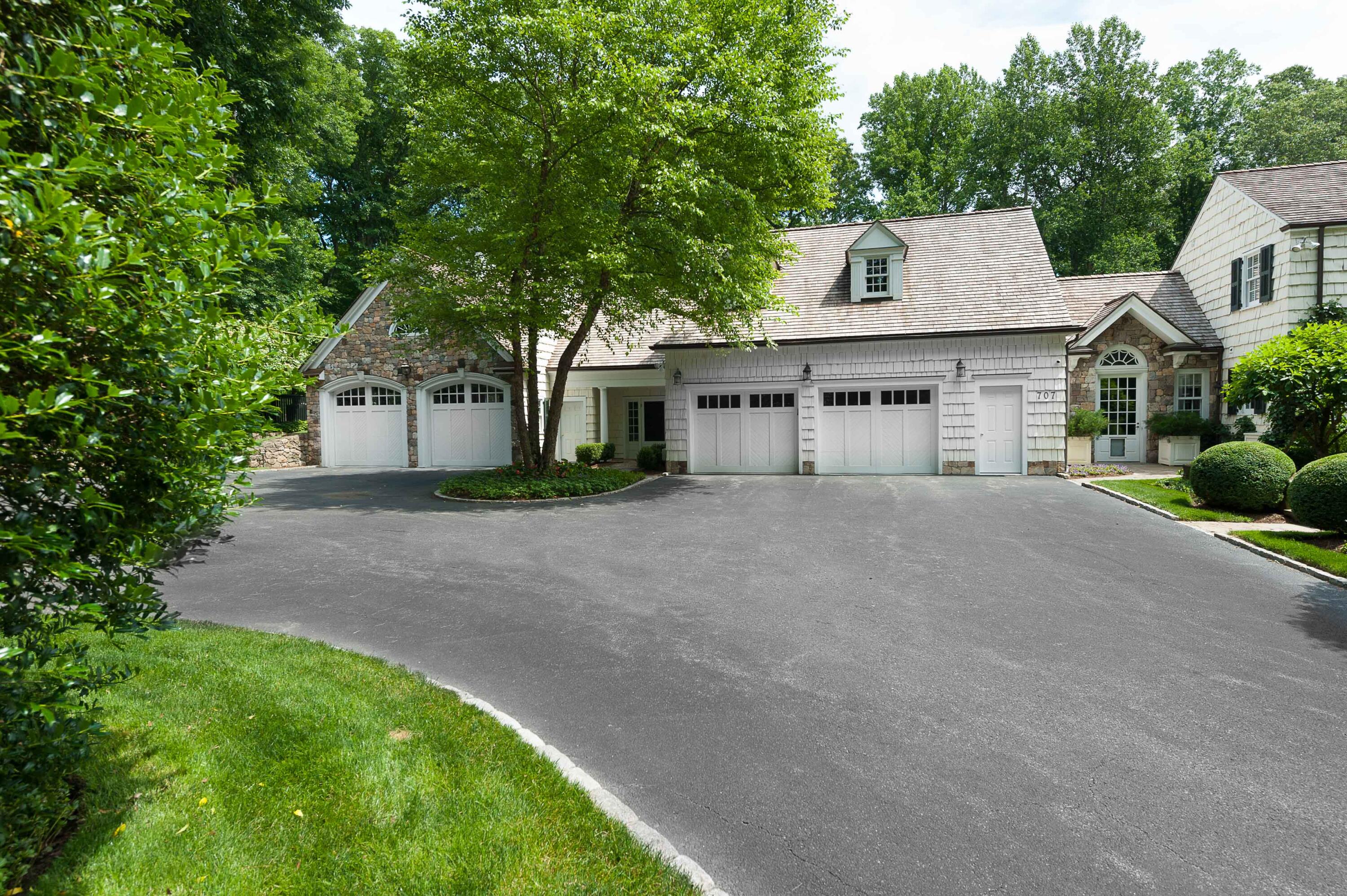 707 West Road New Canaan, CT 06840 - Photo 54 of 58 front view of a house with a street