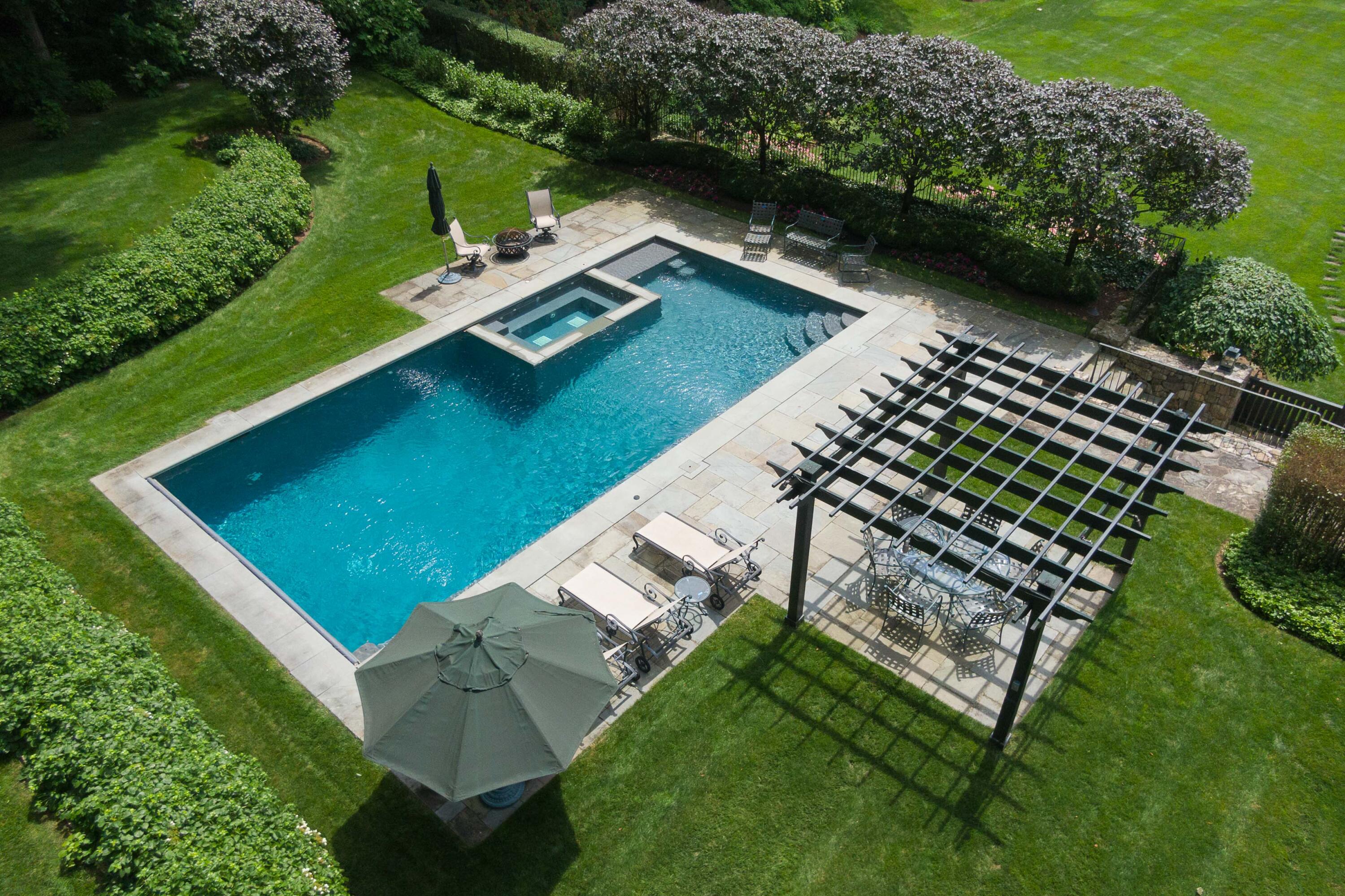 707 West Road New Canaan, CT 06840 - Photo 58 of 58 an aerial view of a house