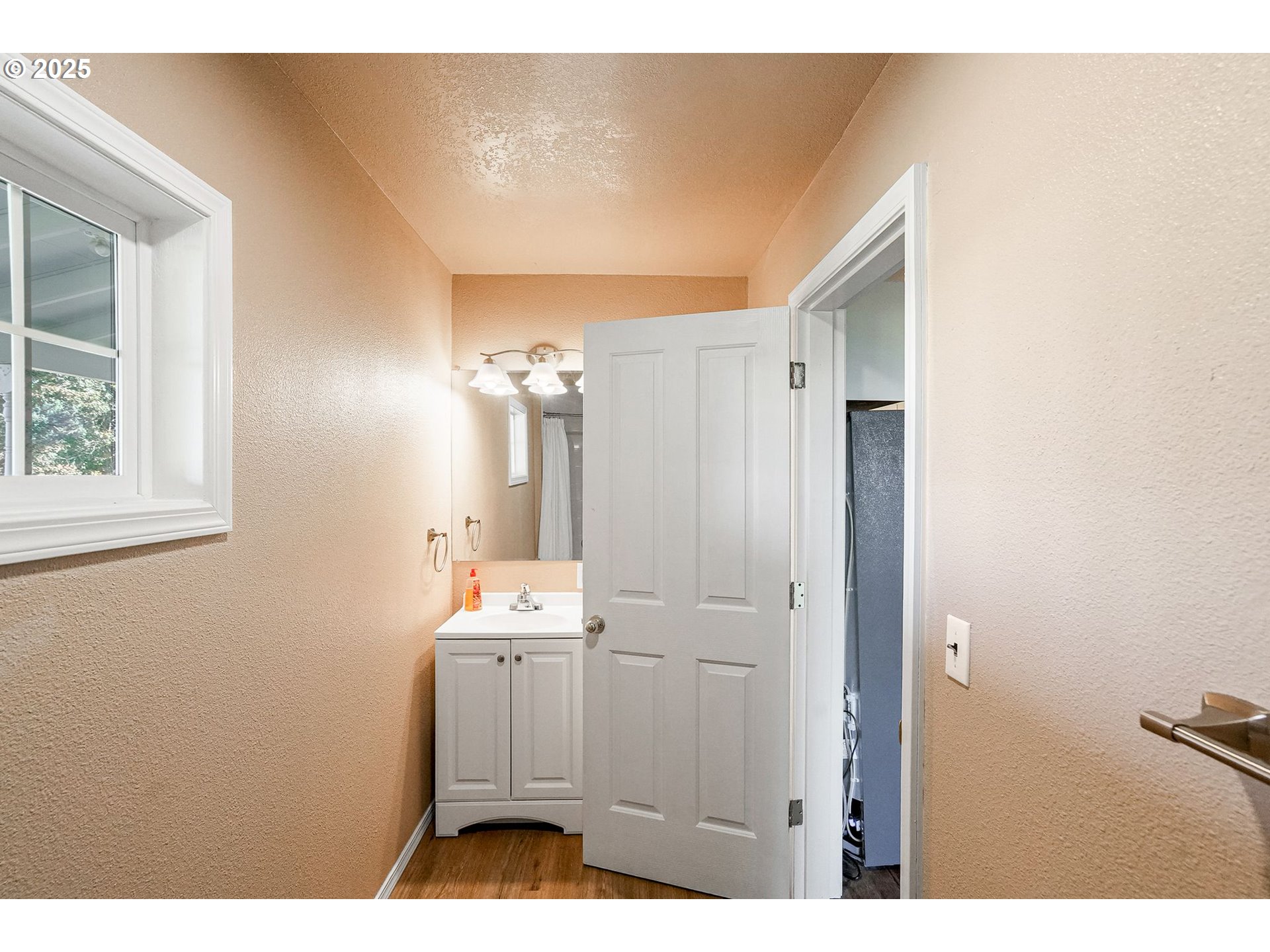 41036 Stayton Scio Road Southeast Stayton, OR 97383 - Photo 23 of 47 a bathroom with a sink and a mirror