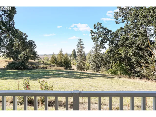 a view of lake from a balcony