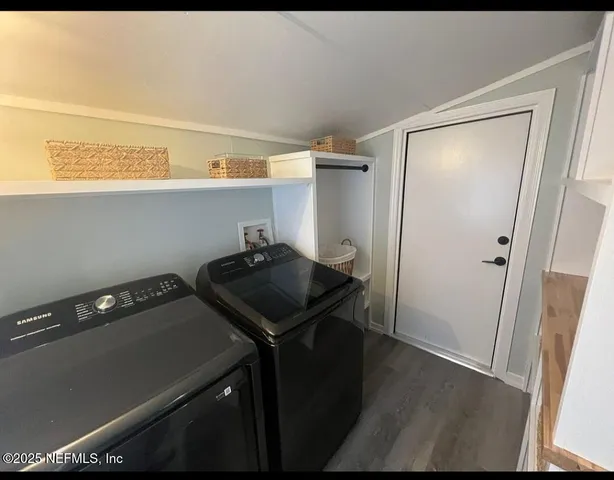 a room with storage and utility