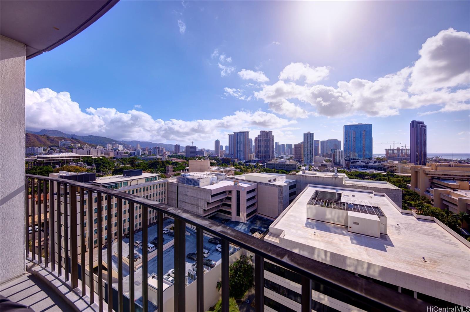 700 Richards Street, Unit 1708 Honolulu, HI 96813 - Photo 10 of 25 a view of a city from a balcony