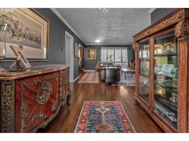 a view of living room filled with furniture