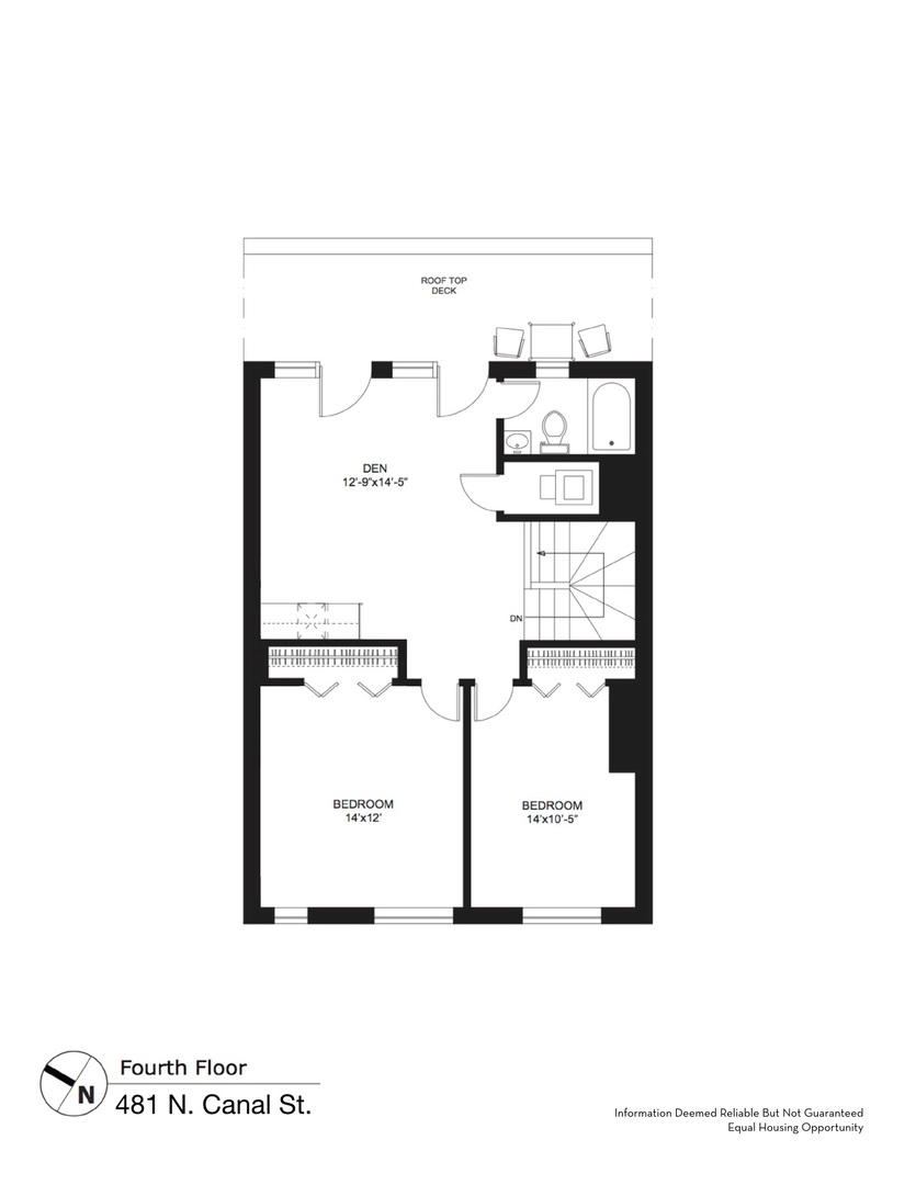 481 North Canal Street Chicago, IL 60654 - Photo 34 of 50 a picture of a floor plan