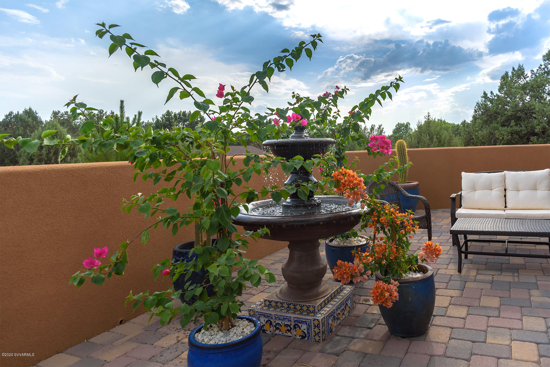 110 Rimstone Circle Sedona, AZ 86336 - Photo 4 of 35 Courtyard Fountain