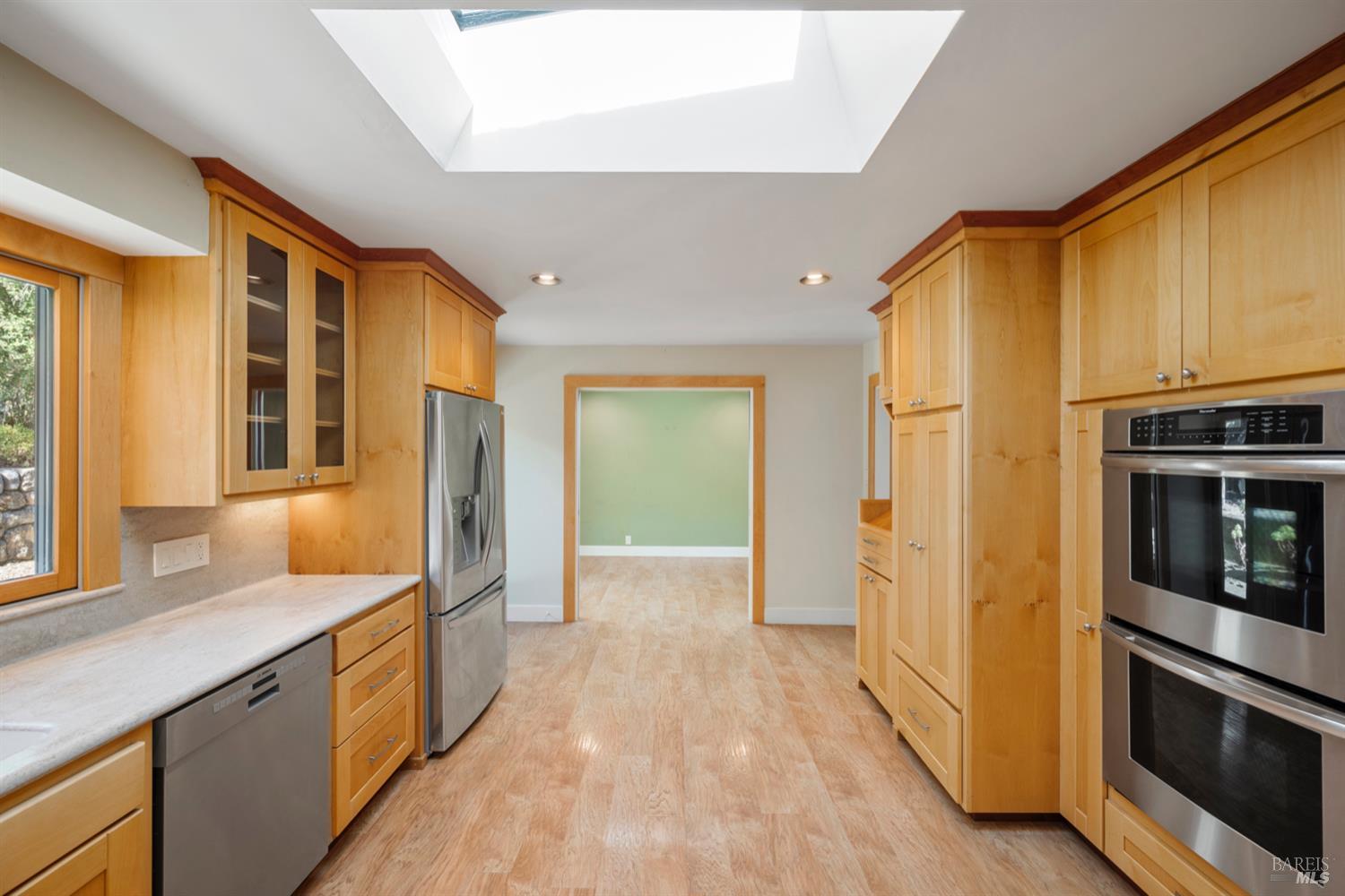 304 High Street Calistoga, CA 94515 - Photo 25 of 53 a view of a kitchen cabinets and wooden floor