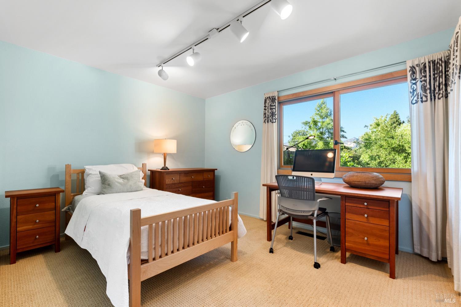 304 High Street Calistoga, CA 94515 - Photo 35 of 53 a bedroom with a bed and a window