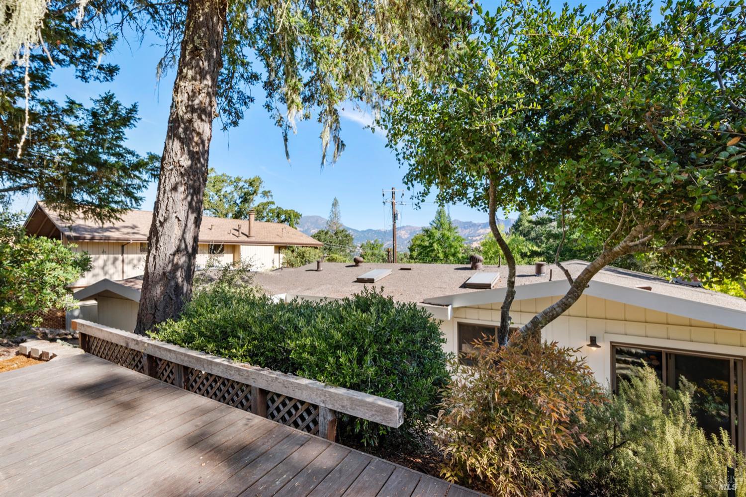 304 High Street Calistoga, CA 94515 - Photo 10 of 53 a view of a garden with wooden fence
