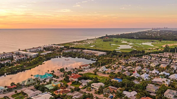 a view of city and ocean