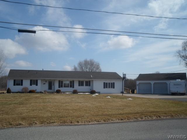 3185 Palmer Road Wilson, NY 14131 - Photo 1 of 1 Exterior Front. Sprawling Ranch with 3 car garage