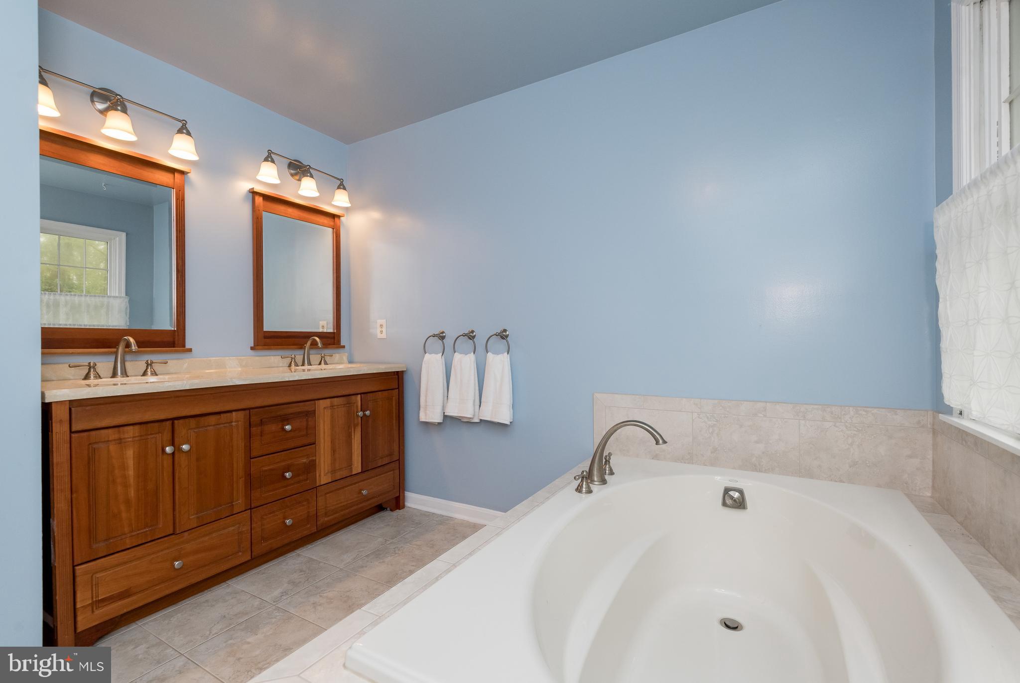 1007 Valewood Road Towson, MD 21286 - Photo 24 of 49 a spacious bathroom with a tub sink and mirror