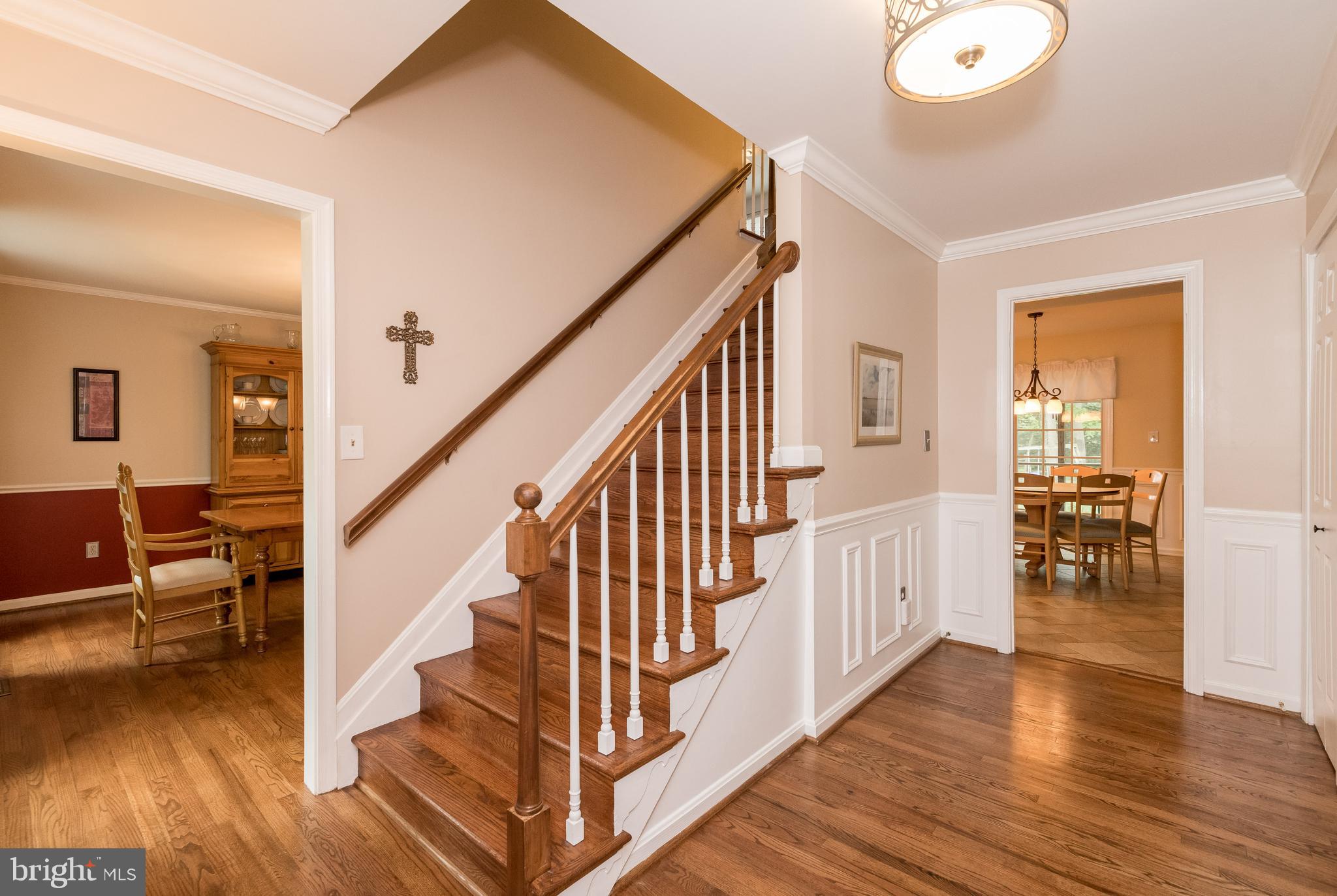 1007 Valewood Road Towson, MD 21286 - Photo 5 of 49 a view of entryway and hall with wooden floor