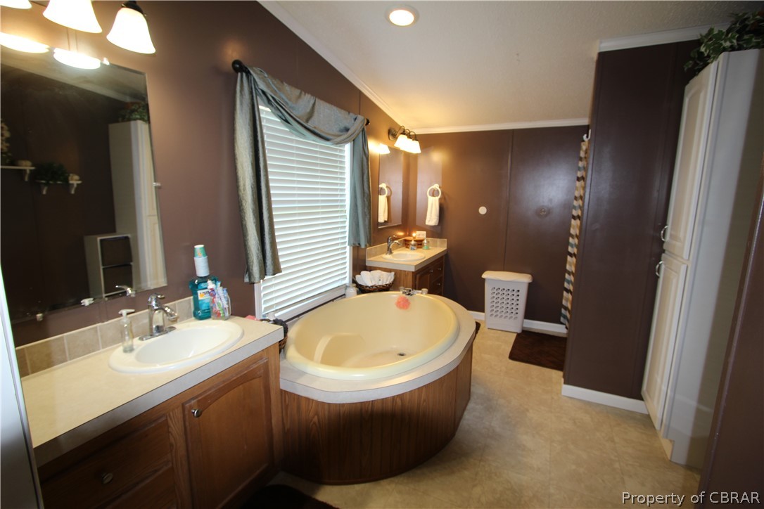 161 Jenkins Neck Road Dutton, VA 23050 - Photo 25 of 43 Master Bathroom with garden tub, shower & double vanities