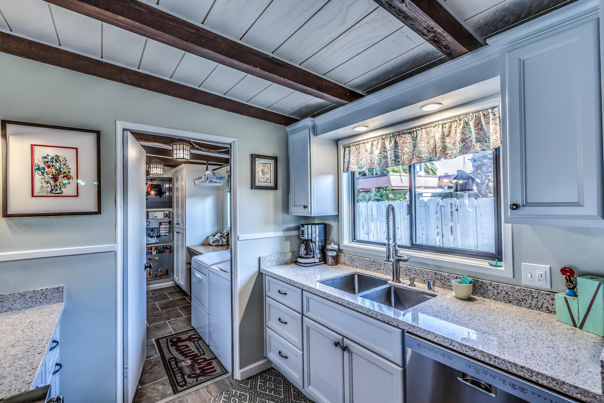 3372 Edgewood Road Myrtletown, CA 95501 - Photo 17 of 44 a kitchen with sink refrigerator and window