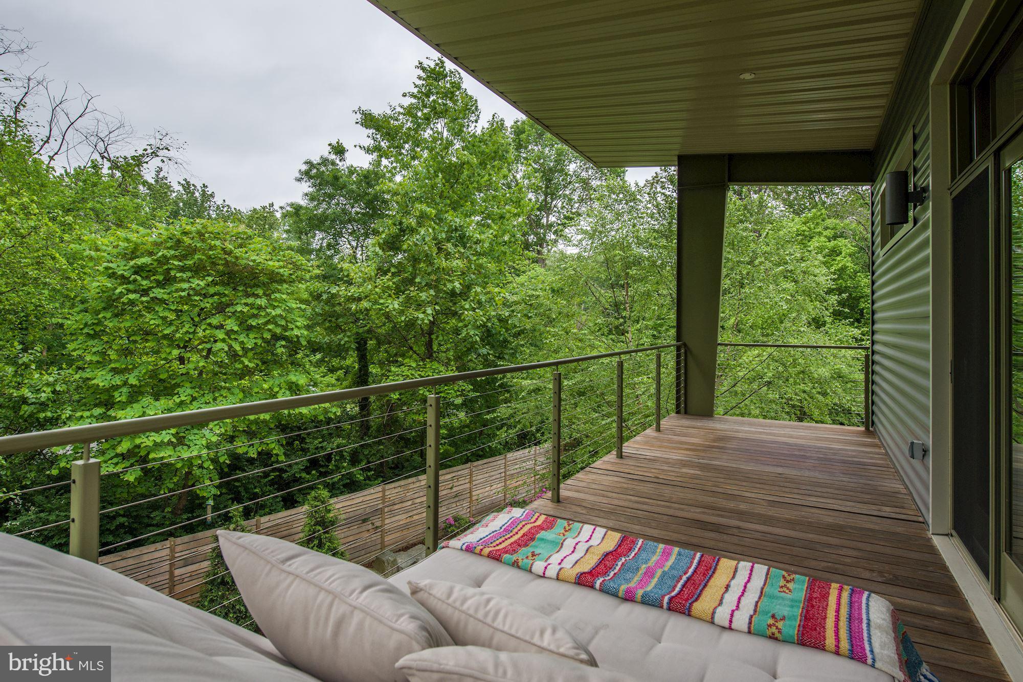 6 Thorne Road Cabin John, MD 20818 - Photo 20 of 39 View from the master bedroom balcony