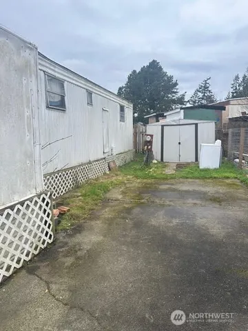 a backyard of a house