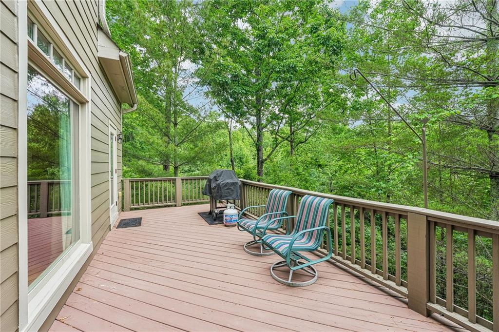 14 Laurel Ridge Lane Big Canoe, GA 30143 - Photo 65 of 72 a view of a deck with wooden floor and outdoor space